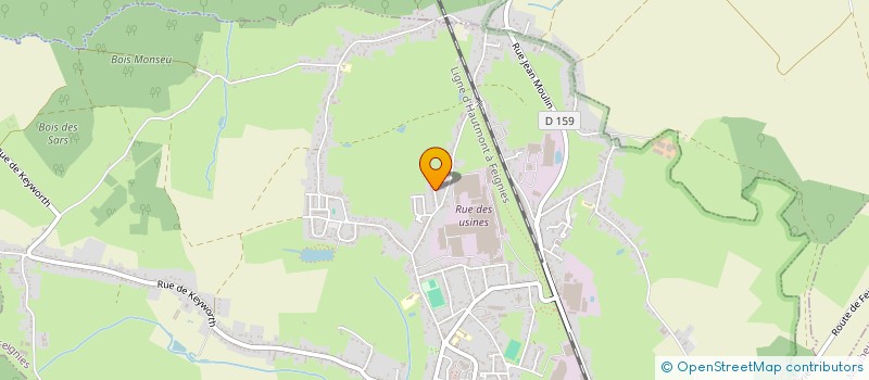 localisation de l'entreprise HSB  FEIGNIES