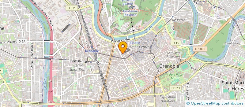 localisation de l'entreprise HSB CONSEIL  GRENOBLE