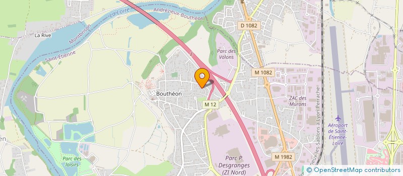 localisation de l'entreprise HSB IMMO  ANDREZIEUX-BOUTHEON