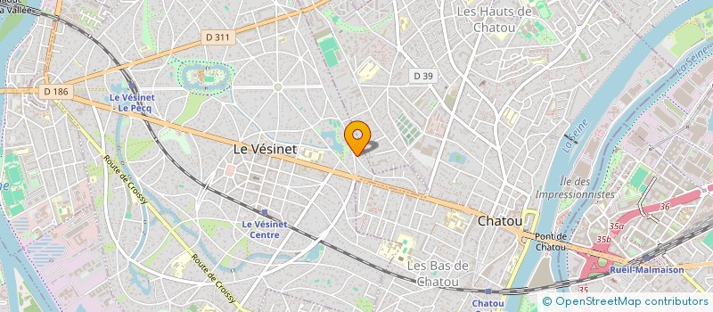 localisation de l'entreprise HSB PATRIMOINE  LE VESINET