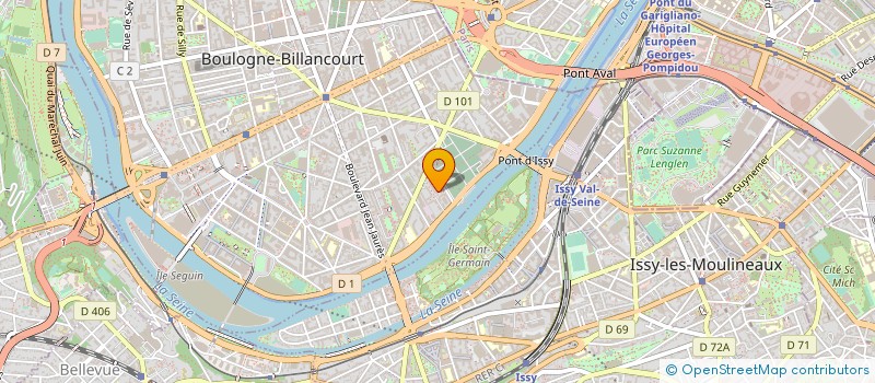 localisation de l'entreprise HSB TRANSPORT à BOULOGNE-BILLANCOURT