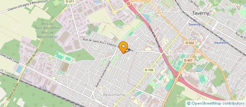 localisation de l'entreprise HSBA  BEAUCHAMP