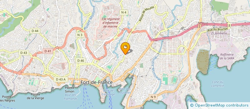 localisation de l'entreprise HSBISI  FORT-DE-FRANCE