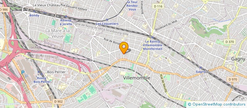 localisation de l'entreprise HSBN à VILLEMOMBLE