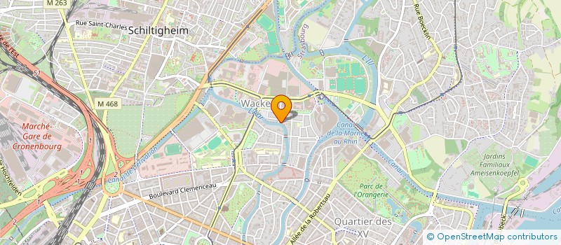 localisation de l'entreprise HSBP GESTION à STRASBOURG