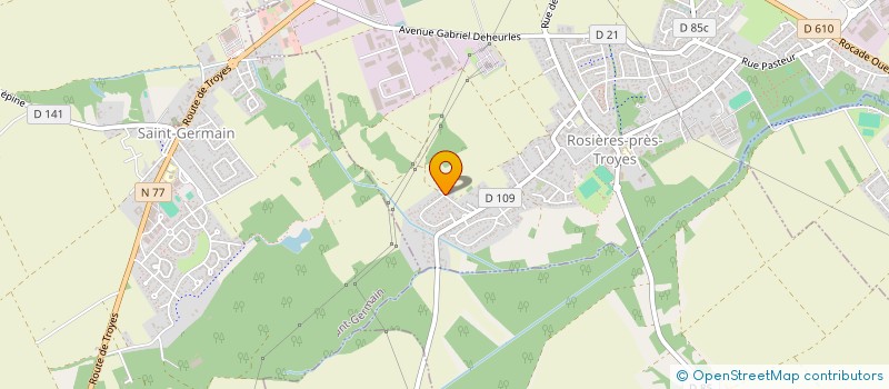 localisation de l'entreprise HSC IMMO 10  ROSIERES-PRES-TROYES