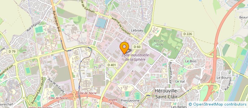 localisation de l'entreprise HSC MOTO 2  HEROUVILLE-SAINT-CLAIR