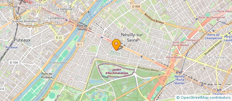 localisation de l'entreprise HSCF - HOMELAND SECURITY à NEUILLY-SUR-SEINE