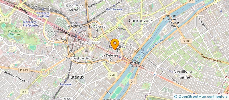 localisation de l'entreprise HSD CONSEIL PME à COURBEVOIE