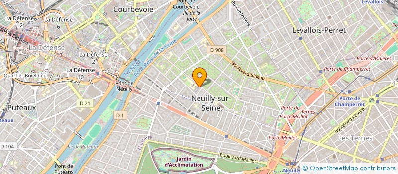 localisation de l'entreprise HSDATA à NEUILLY-SUR-SEINE