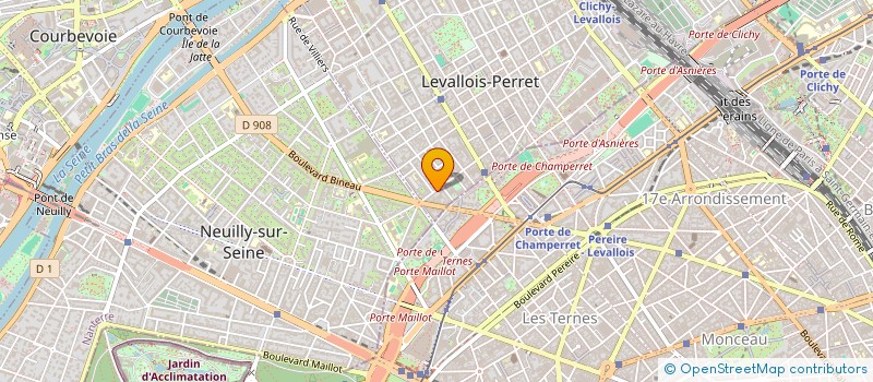 localisation de l'entreprise HSF - HUMANITAIRES SANS FRONTIERES à LEVALLOIS-PERRET