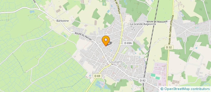 localisation de l'entreprise HSFL à SOULLANS