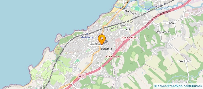 localisation de l'entreprise HSG  AHETZE