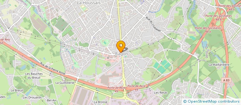 localisation de l'entreprise HSG à REZE