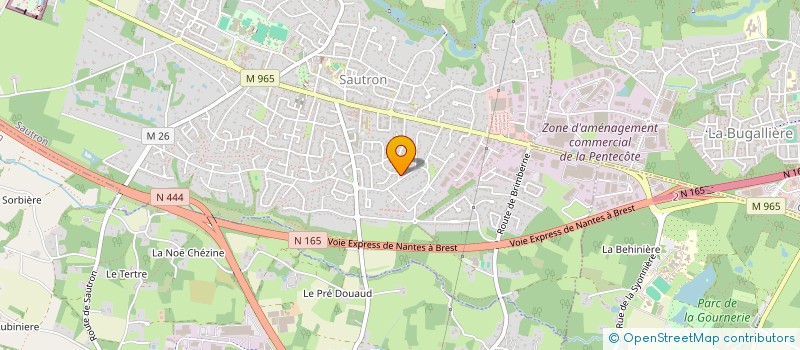 localisation de l'entreprise HSG INVEST à SAUTRON