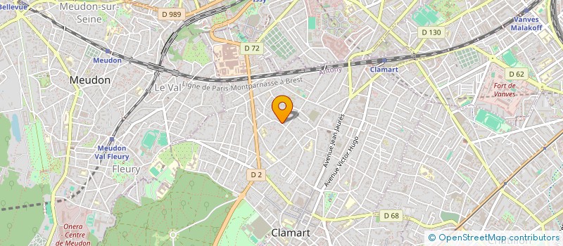 localisation de l'entreprise HSH  CLAMART