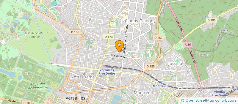 localisation de l'entreprise HSI à VERSAILLES