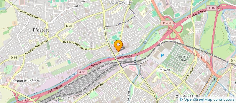 localisation de l'entreprise HSII GLASS  MULHOUSE