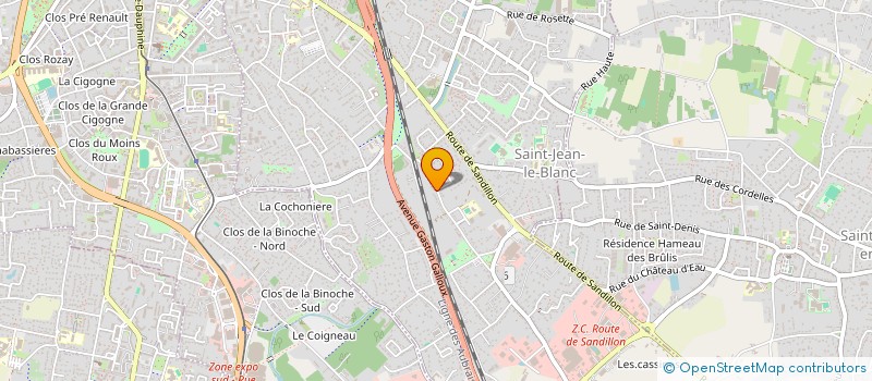 localisation de l'entreprise HSK BATIMENT  SAINT-JEAN-LE-BLANC