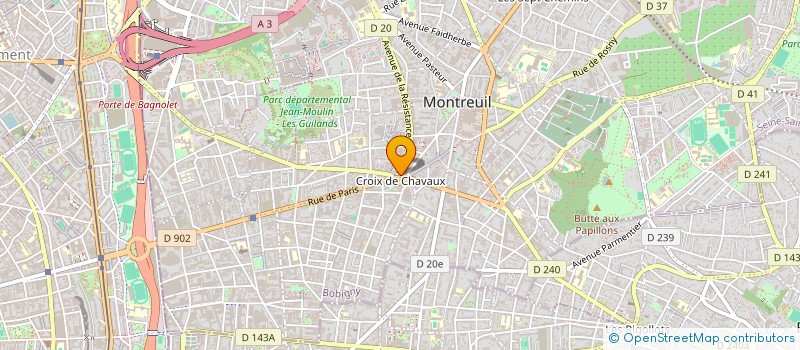 localisation de l'entreprise HSK BEAUTE à MONTREUIL