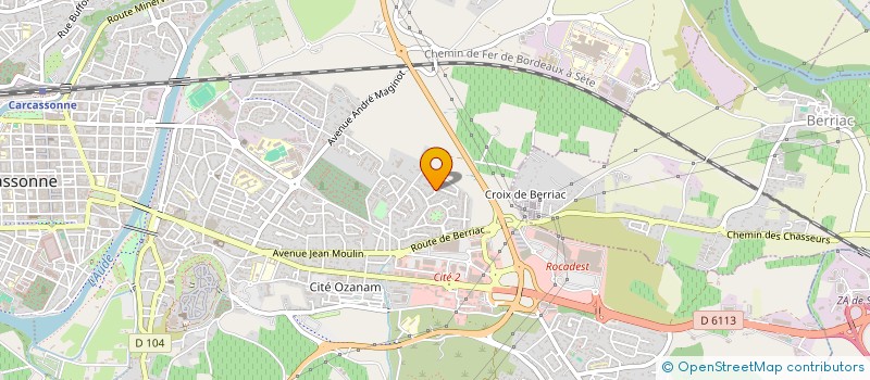 localisation de l'entreprise HSM à CARCASSONNE