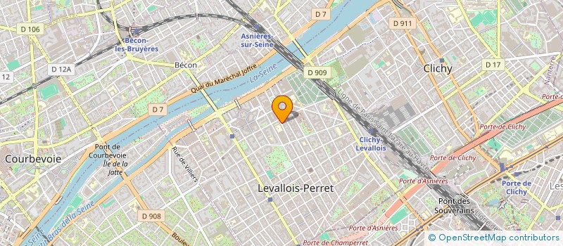 localisation de l'entreprise HSM à LEVALLOIS-PERRET