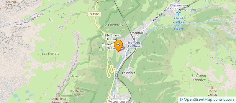 localisation de l'entreprise HSM BAT  CHAMONIX-MONT-BLANC