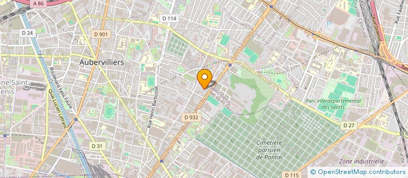 localisation de l'entreprise HSM BATI  AUBERVILLIERS