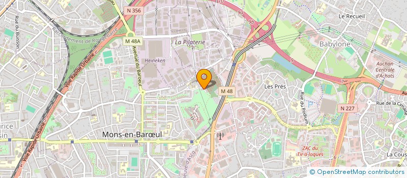 localisation de l'entreprise HSM BTP  MONS-EN-BARUL