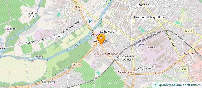 localisation de l'entreprise HSM DRIVER à COGNAC