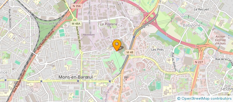 localisation de l'entreprise HSM HOLDING à MONS-EN-BARŒUL