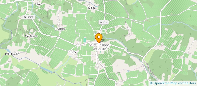 localisation de l'entreprise HSM IMMOBILIER  SAINT-PHILIPPE-D'AIGUILLE