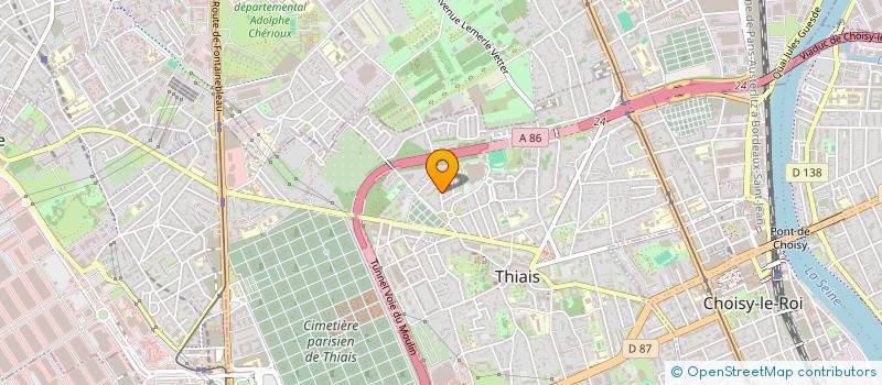 localisation de l'entreprise HSM PATRIMOINE  THIAIS