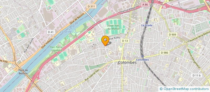 localisation de l'entreprise HSMO à COLOMBES