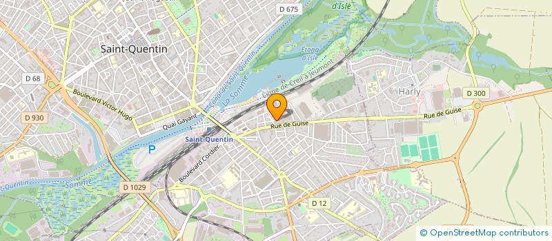 localisation de l'entreprise HSO IMMO à SAINT-QUENTIN
