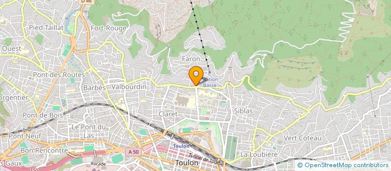 localisation de l'entreprise HSP  TOULON