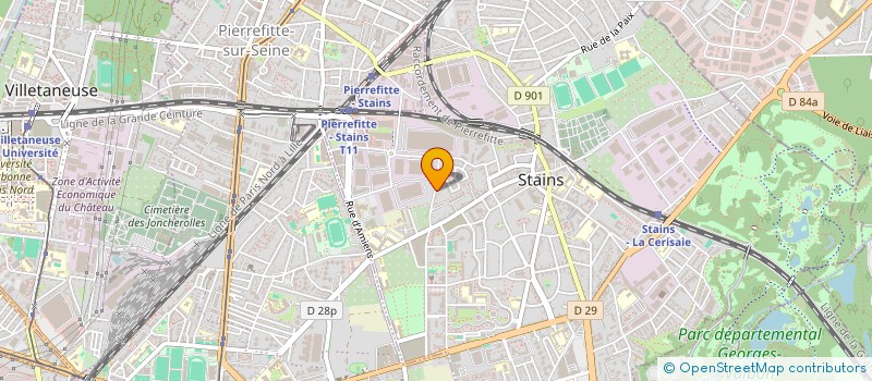 localisation de l'entreprise HSP à STAINS