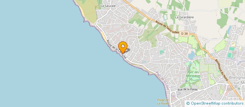localisation de l'entreprise HSP à BRETIGNOLLES-SUR-MER