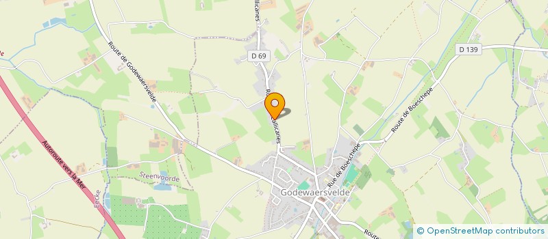 localisation de l'entreprise HSP FINANCES  GODEWAERSVELDE