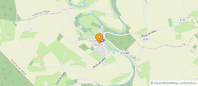 localisation de l'entreprise HSP-HC à ASNIERES-SUR-VEGRE