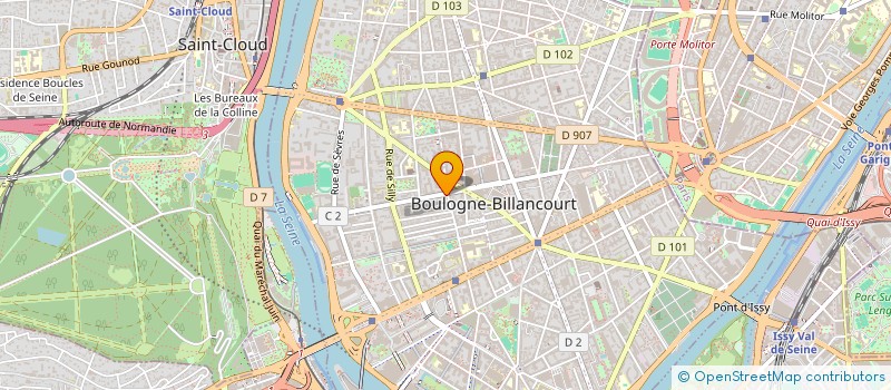localisation de l'entreprise HSP HOLDING  BOULOGNE-BILLANCOURT
