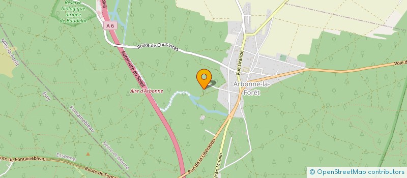 localisation de l'entreprise HSP SARL à ARBONNE-LA-FORET