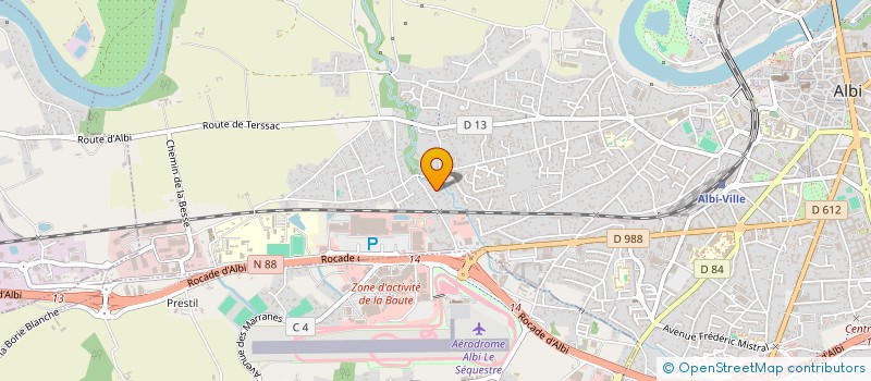 localisation de l'entreprise HSPEXTRUSION CONSULTING à ALBI