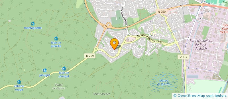 localisation de l'entreprise HSR-33260  LA TESTE-DE-BUCH