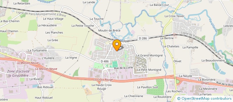 localisation de l'entreprise HSR  BRECE