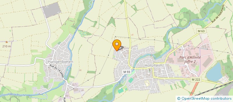 localisation de l'entreprise HSR  HOLTZHEIM
