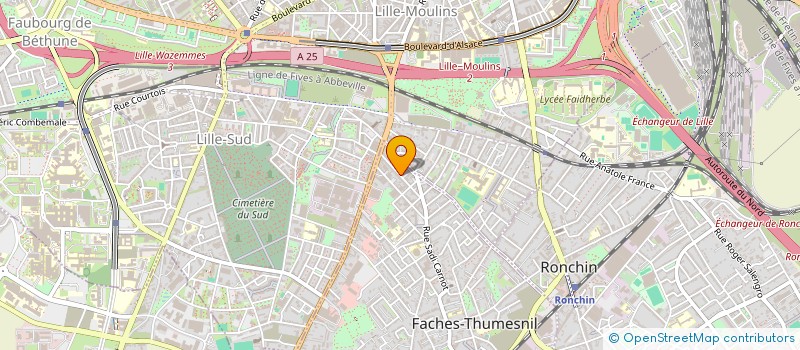 localisation de l'entreprise HSR GROUP à FACHES-THUMESNIL
