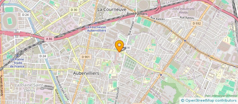 localisation de l'entreprise HSR TRANSPORTS  AUBERVILLIERS