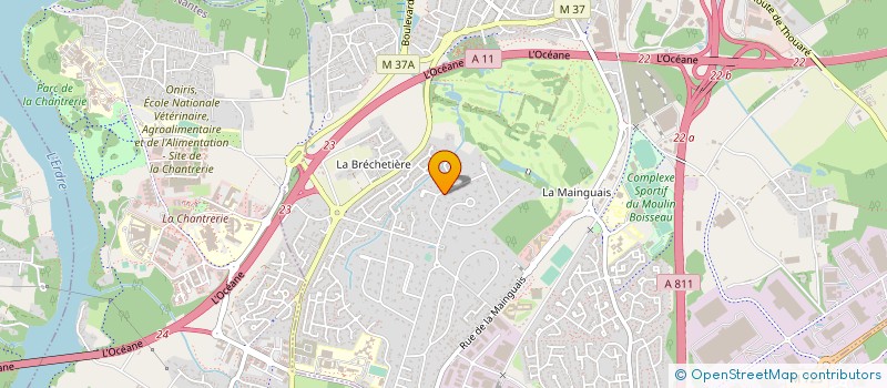 localisation de l'entreprise HSS à CARQUEFOU