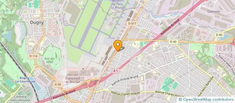 localisation de l'entreprise HSTL IMMOBILIER à LE BLANC-MESNIL